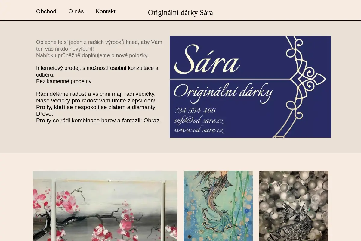 OD SÁRA - Originální Dárky Sára